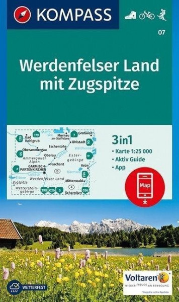 Werdenfelser Land mit Zugspitze 1:25 000