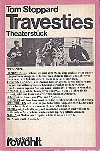 Travesties.: Schauspiel. (rororo - das neue buch) Travesties.: Schauspiel. (rororo - das neue buch)