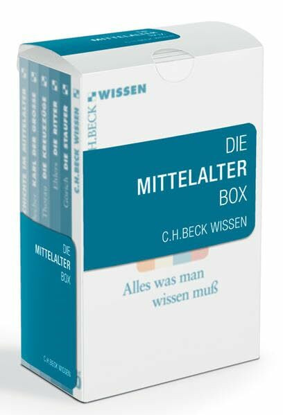 Die Mittelalter Box: Enthält: 2307 Rexroth, Deutsche Geschichte im Mittelalter; 2120 Becher, Karl der Große; 2338 Thorau, Die Kreuzzüge; 2392 Ehlers, Die Ritter; 2393 Görich, Die Staufer