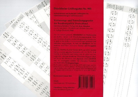 Sartorius 1: Verfassungs- und Verwaltungsgesetze (2012), 153 bedruckte Griffregister