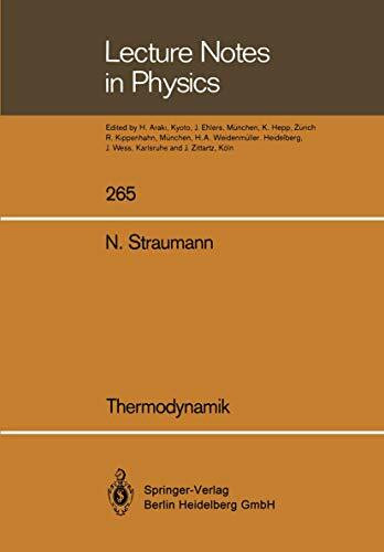 Thermodynamik (Lecture Notes in Physics)