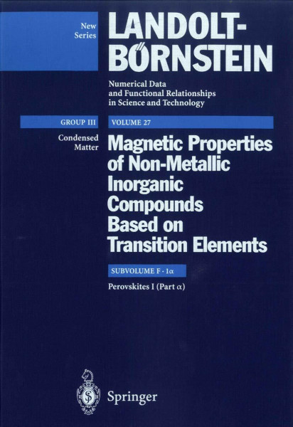 Perovskites I (Part a) (Condensed Matter)