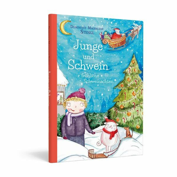 Junge und Schwein-fröhliche Schweinachten: fröhliche Schweinachten (Junge und Schwein: cool und wild)