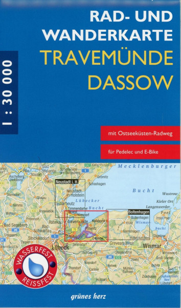 Dassow, Travemünde 1 : 30 000 Rad- und Wanderkarte