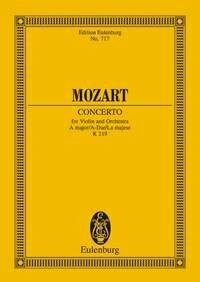 Konzert A-Dur: KV 219. Violine und Orchester. Studienpartitur. (Eulenburg Studienpartituren)