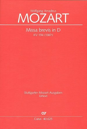 Mozart: Missa brevis in D (KV 194). Partitur
