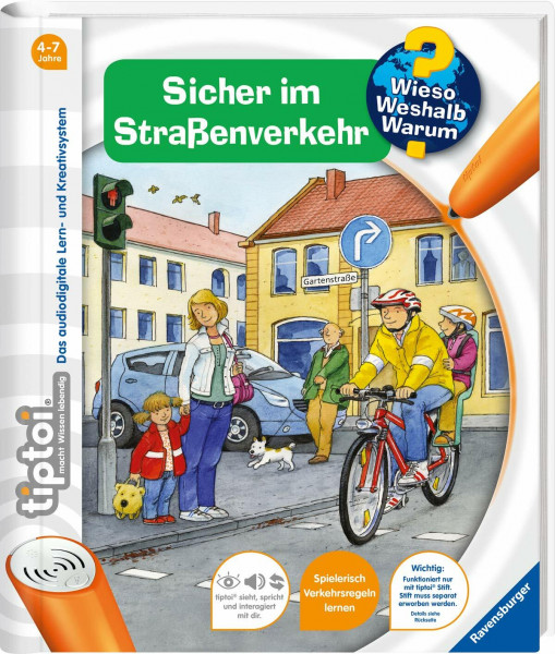 tiptoi® Sicher im Straßenverkehr: Mit über 600 Geräuschen und Texten (tiptoi® Wieso? Weshalb? Warum?, Band 4)