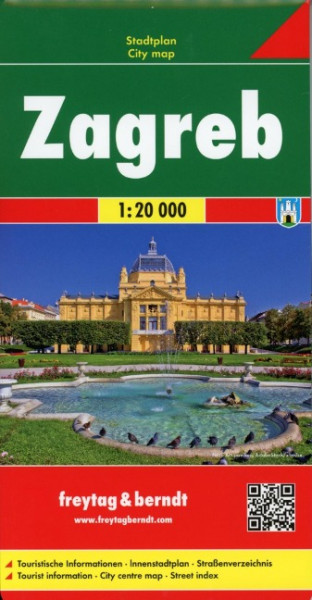 Zagreb, Stadtplan 1:20.000