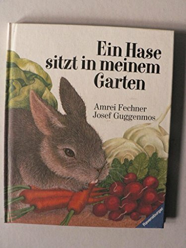 Ein Hase sitzt in meinem Garten