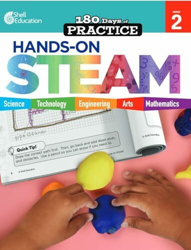 180 Days: Hands-On STEAM: Grade 2 (180 Days of Practice)