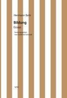 Kritische Schriften in Einzelausgaben / Bildung