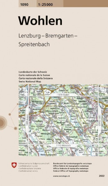 Swisstopo 1 : 25 000 Wohlen