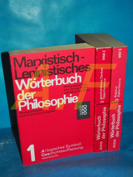 Marxistisch-leninistisches Wörterbuch der Philosophie. Bd. 1. A (logisches Symbol)