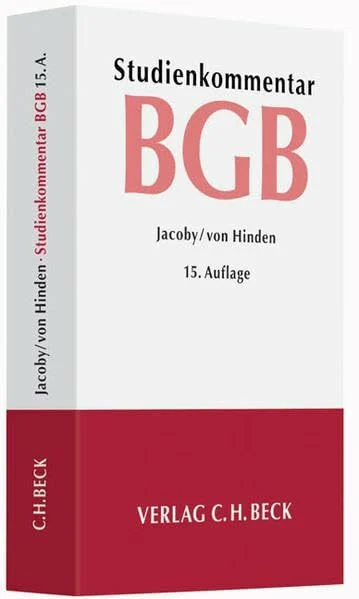 Bürgerliches Gesetzbuch: Studienkommentar