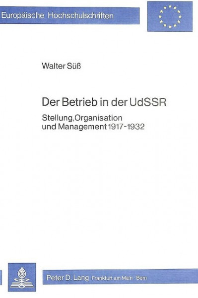 Der Betrieb in der UDSSR