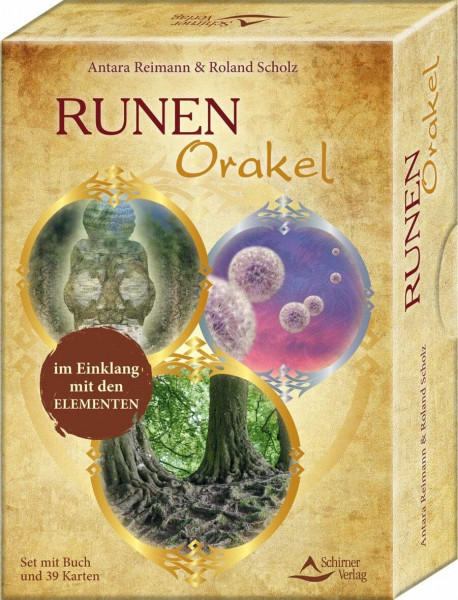 Runenorakel: im Einklang mit den Elementen - 39 Karten mit Begleitbuch