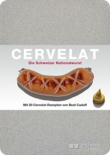 Cervelat - Die Schweizer Nationalwurst, Postkartenbox: Alu-Kartenbox mit 50 Postkarten, inkl. 20 Cervelat-Rezeptkarten von Beat Caduff: Alu-Kartenbox ... von Beat Caduff, zweisprachig d/f