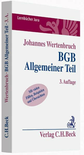 BGB Allgemeiner Teil (Lernbücher Jura)