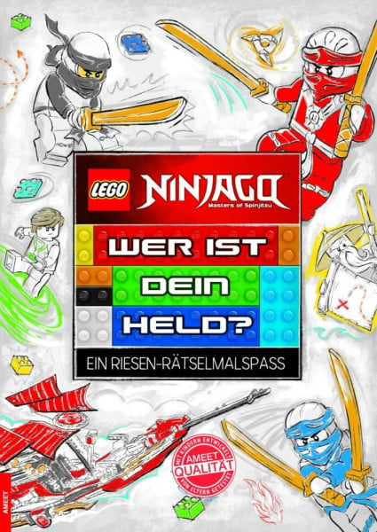 LEGO® NINJAGO™ Wer ist dein Held?: Ein Riesen-Rätselmalspaß