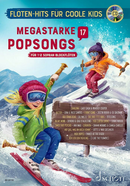 Megastarke Popsongs: Band 17. 1-2 Sopran-Blockflöten. (Flöten-Hits für coole Kids, Band 17)