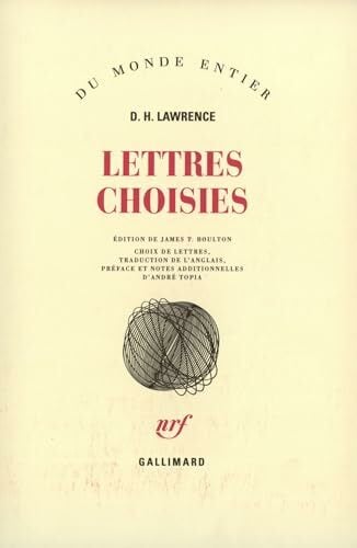 Lettres choisies Lettres choisies