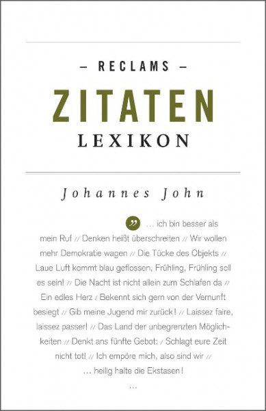 Reclams Zitaten-Lexikon