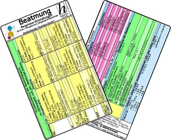 Beatmung - Respirator-Einstellungen für Früh- / Neugeborene, Säuglinge & Kleinkinder - Medizinische