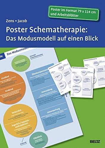 Poster Schematherapie: Das Modusmodell auf einen Blick: Mit Arbeitsblättern in der Sammelmappe. Format Poster: 68 x 99 cm