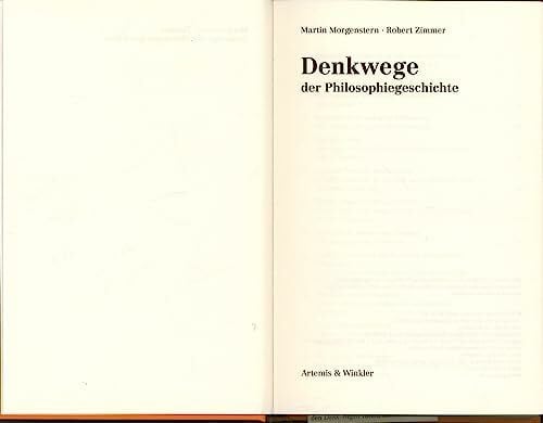 Denkwege der Philosophiegeschichte