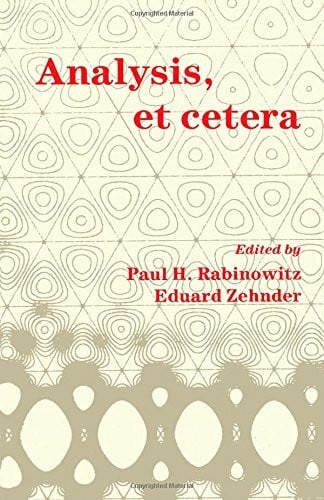 Analysis, Et Cetera: Research Papers Published in Honor of Jurgen Moser's 60th Birthday