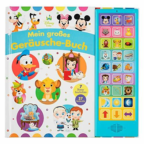 Disney Baby - Mein großes Geräusche-Buch - 27-Button-Soundbuch mit 24 Seiten für Kinder ab 3 Jahren: Tönendes Buch