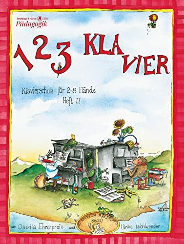1 2 3 Klavier Klavierschule für 2 - 8 Hände. Heft 2 (EB 8620)