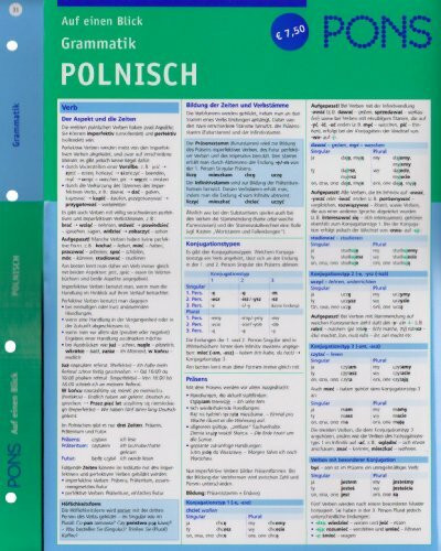 PONS Grammatik auf einen Blick Polnisch: kompakte Übersicht, Grammatikregeln nachschlagen