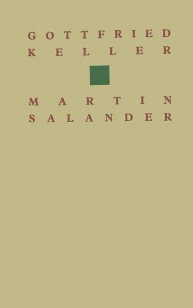 Gottfried Keller Martin Salander