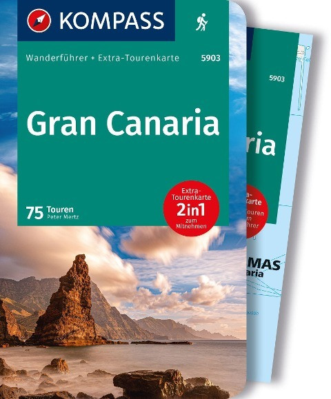 KOMPASS Wanderführer Gran Canaria, 75 Touren mit Extra-Tourenkarte