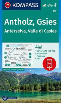 KOMPASS Wanderkarte 057 Antholz, Gsies, Anterselva, Valle di Casies 1:25.000