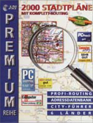 2000 Stadtpläne, 1 CD-ROM in Jewelcase: Mit Komplett-Routing. Profi-Routing, Adressdatenbank, City-Führer, 6 Länder. Für Windows 95/98/NT. Mit Schnäppchen-Adressen u. Radarstationen