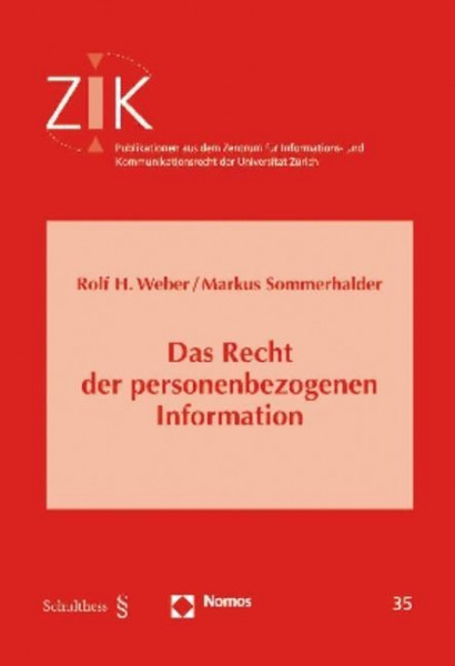 Das Recht der personenbezogenen Information