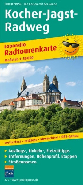 Kocher-Jagst-Radweg 1 : 50 000