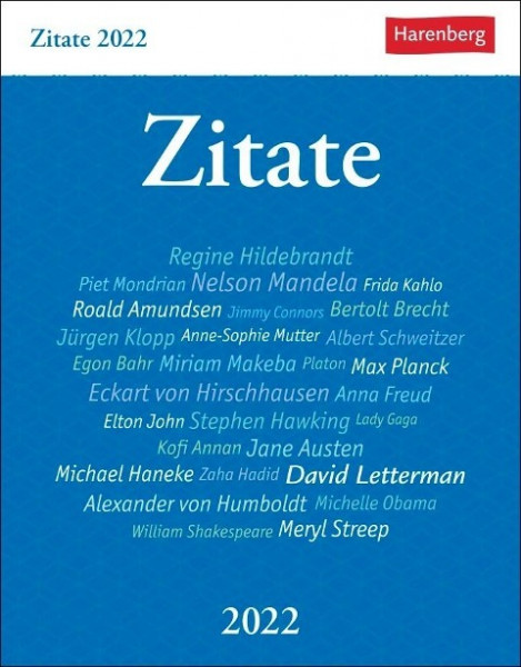 Zitate - Kalender 2022