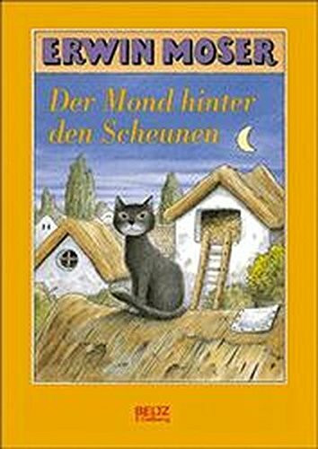 Der Mond hinter den Scheunen