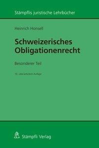 Schweizerisches Obligationenrecht. Besonderer Teil