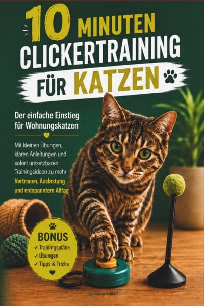 10 Minuten Clickertraining für Katzen: Mit kleinen Übungen, klaren Anleitungen und sofort umsetzbaren Trainingsideen zu mehr Vertrauen, Auslastung und entspanntem Alltag