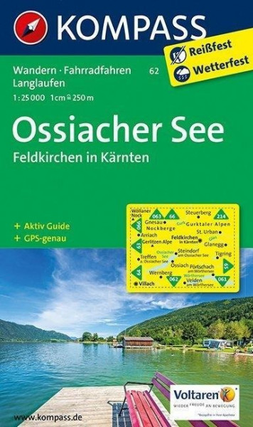 Ossiacher See, Feldkirchen in Kärnten 1 : 25 000