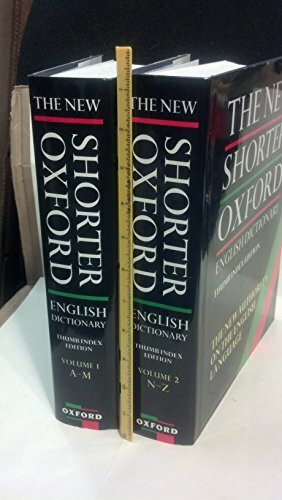 The New Shorter Oxford English Dictionary