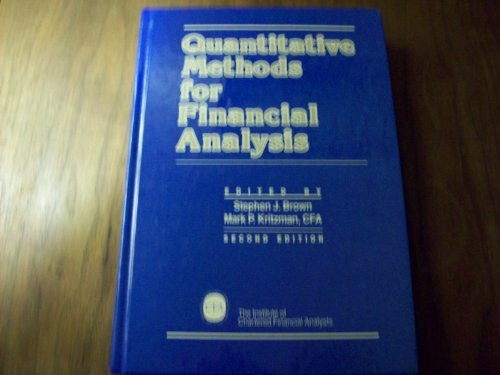 Quantitative Methods for Financial Analysis