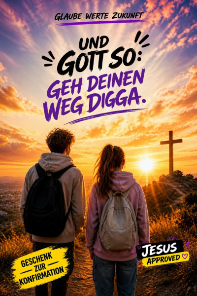 Und Gott so: Geh deinen Weg digga: Modernes christliches Geschenk zur Konfirmation, Kommunion und Firmung für Jungen und Mädchen – Mit Gott, Jesus, Kirche, Glauben, Humor und Motivation