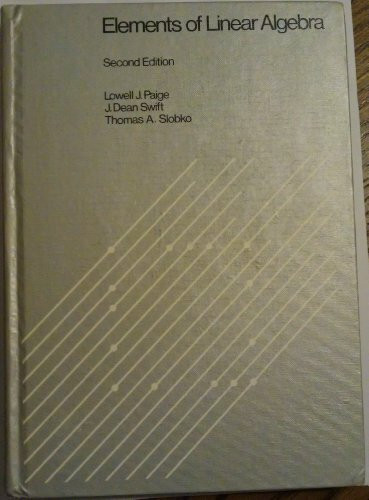 Elements of linear algebra