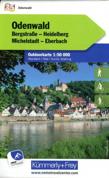 Odenwald Nr. 35 Outdoorkarte Deutschland 1:50 000