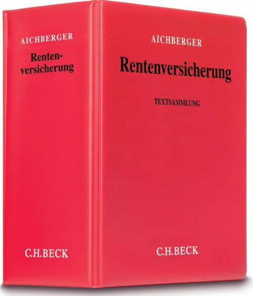 Rentenversicherung, vormals Angestelltenversicherungsgesetz (mit Fortsetzungsnotierung). Inkl. 119. Ergänzungslieferung